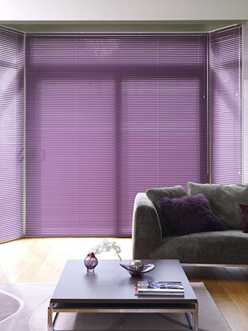 Venetian blinds in the lounge